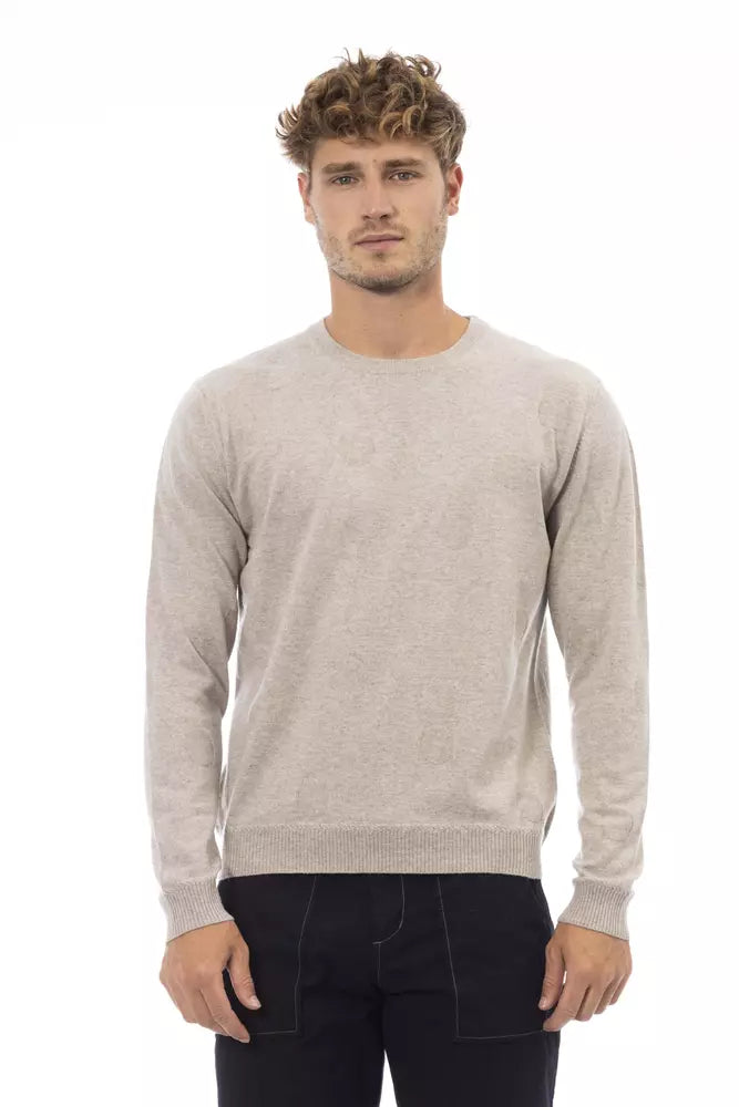 Alpha studio Beige Viscose Sweater