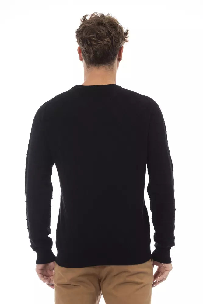 Alpha studio Black Viscose Sweater