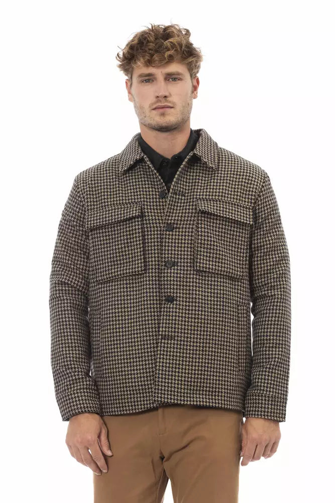 Alpha studio Brown Wool Blazer