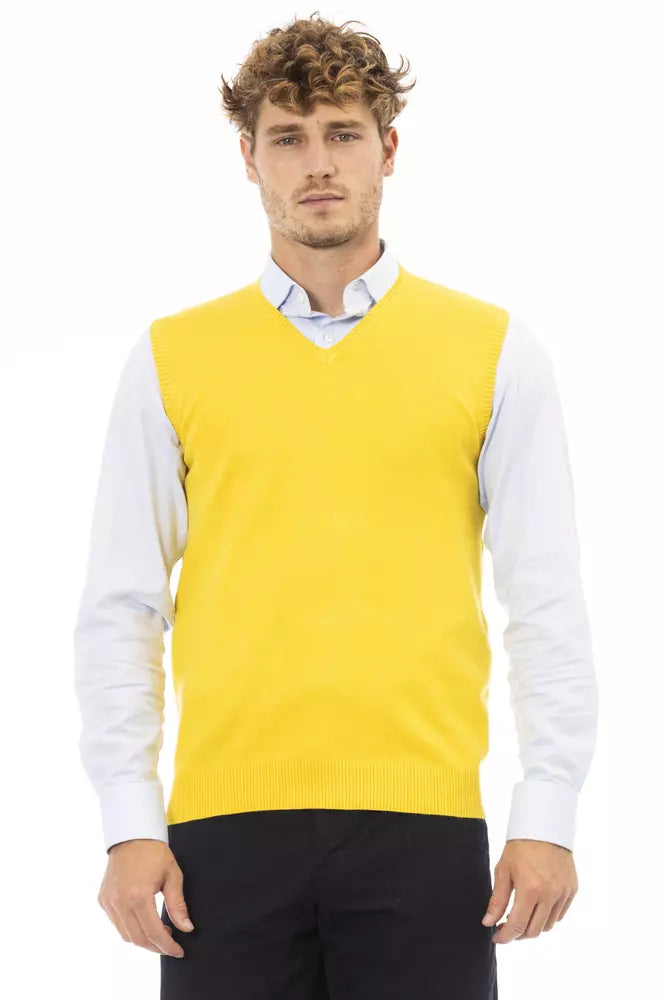 Alpha studio Yellow Viscose Vest