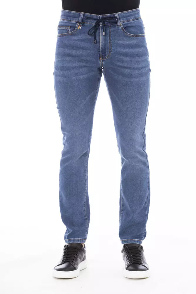 Distretto12 Blue Cotton Jeans & Pant