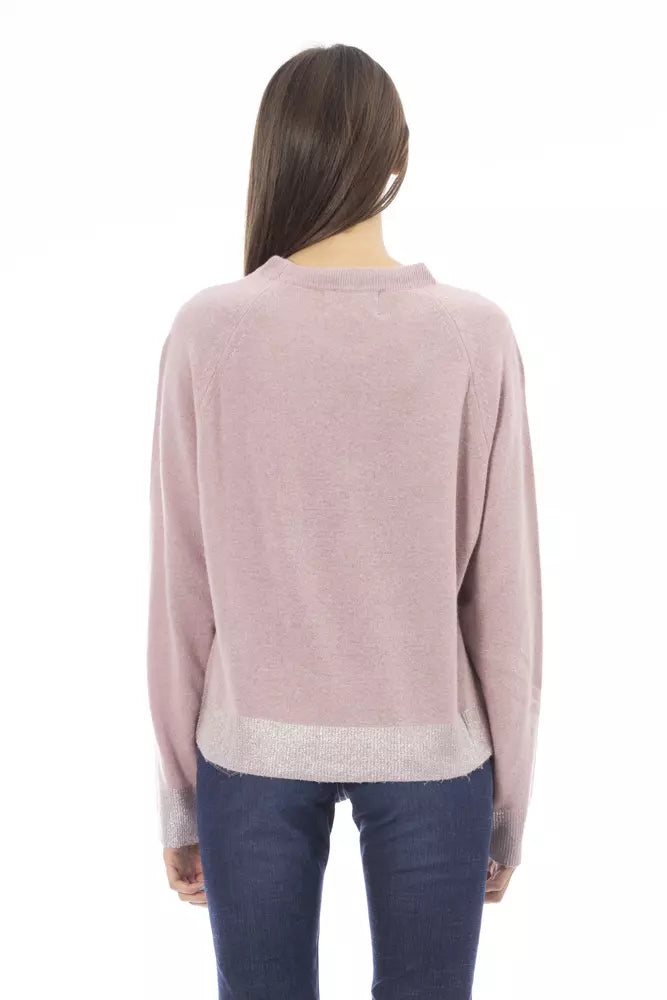 Baldinini trend Pink Wool Sweater