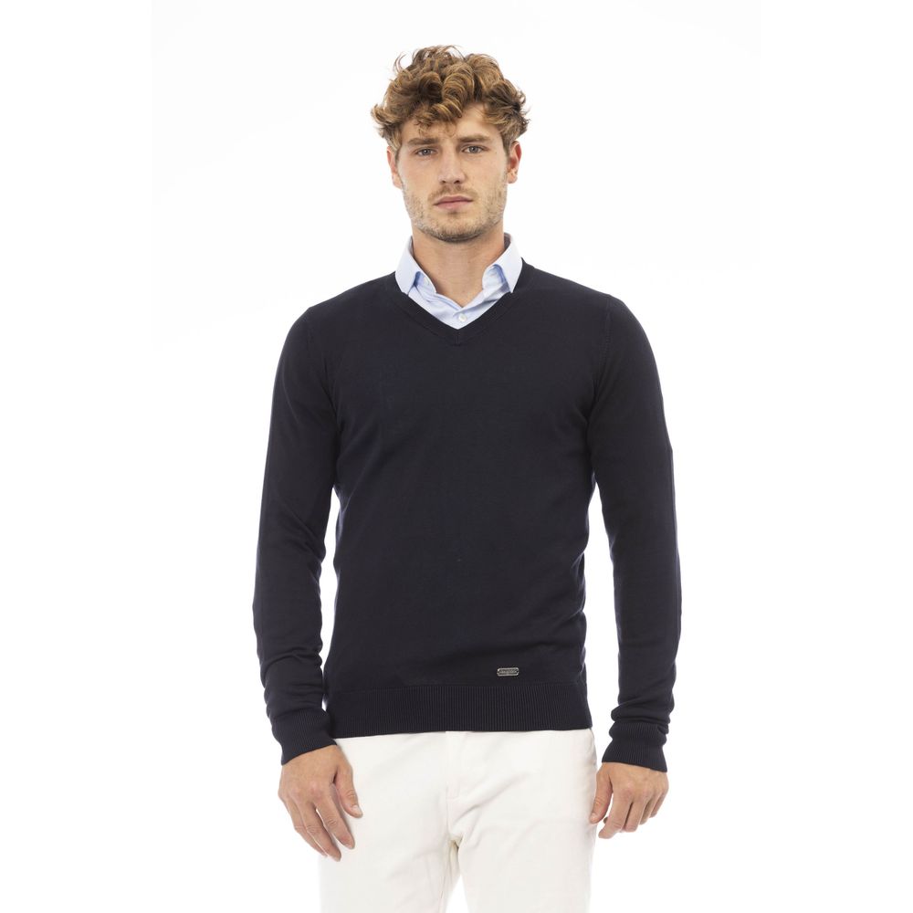 Baldinini Trend Blue Modal Sweater