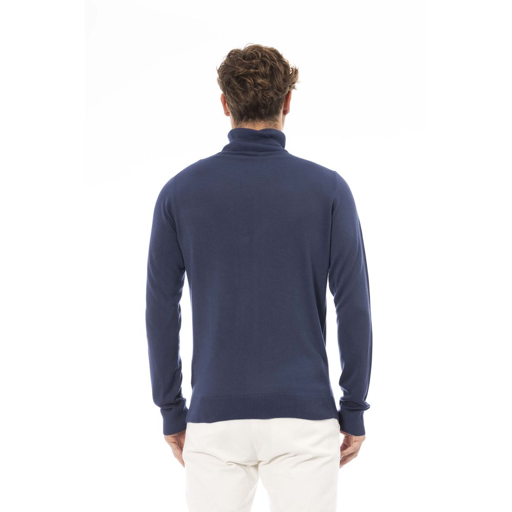 Baldinini Trend Blue Modal Sweater