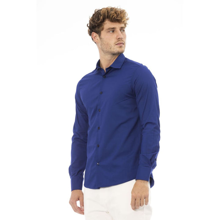 Baldinini Trend Blue Polyester Shirt