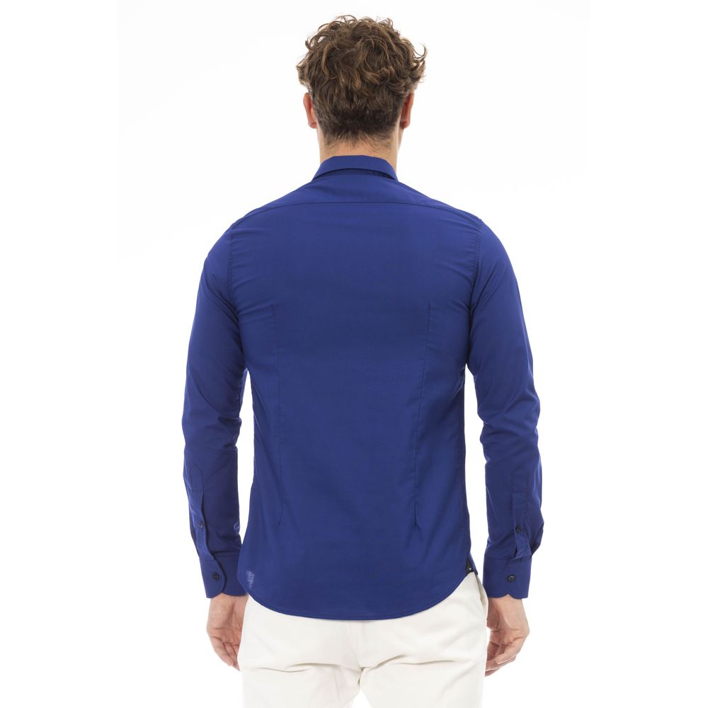 Baldinini Trend Blue Polyester Shirt