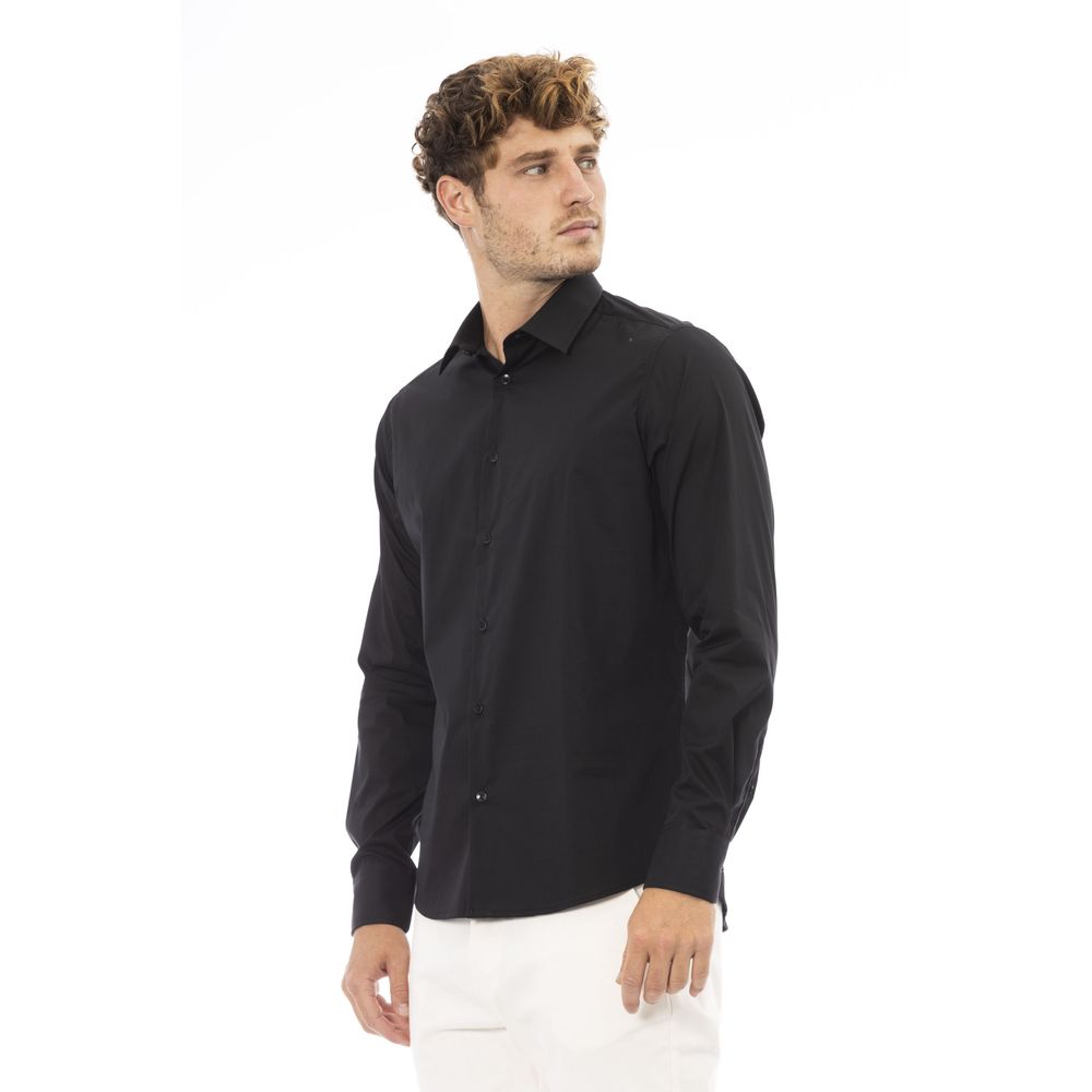 Baldinini Trend Black Cotton Shirt