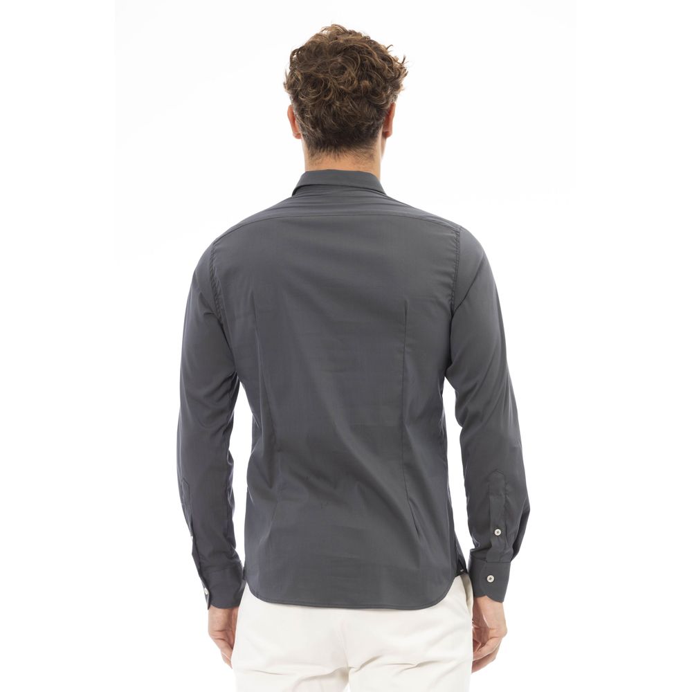 Baldinini Trend Gray Cotton Shirt