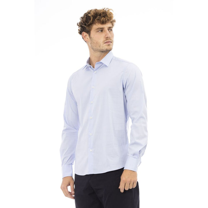 Baldinini Trend Light Blue Cotton Shirt