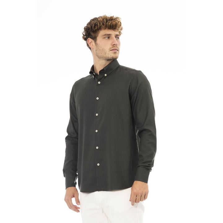 Baldinini Trend Green Cotton Shirt