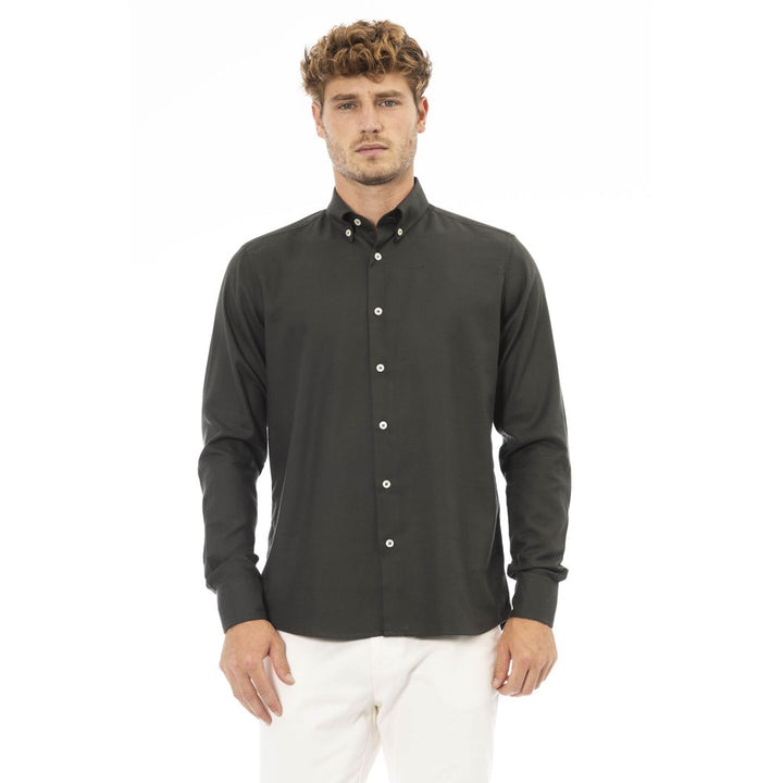 Baldinini Trend Green Cotton Shirt