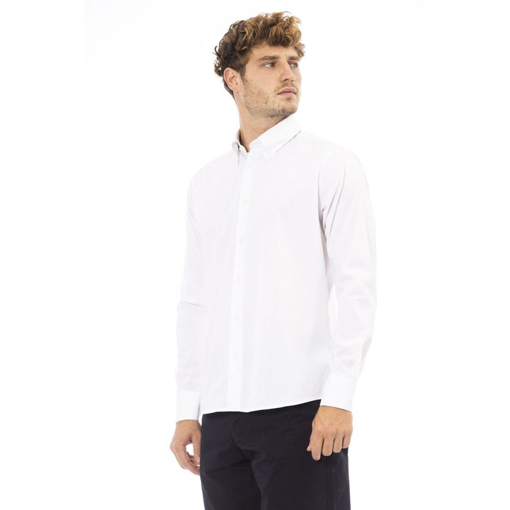 Baldinini Trend White Cotton Shirt