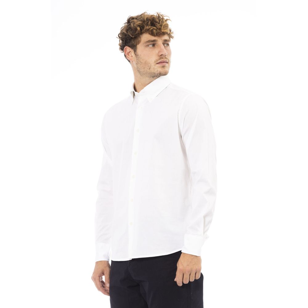 Baldinini Trend White Cotton Shirt