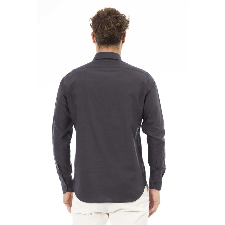 Baldinini Trend Gray Cotton Shirt