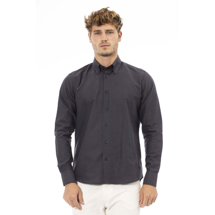 Baldinini Trend Gray Cotton Shirt