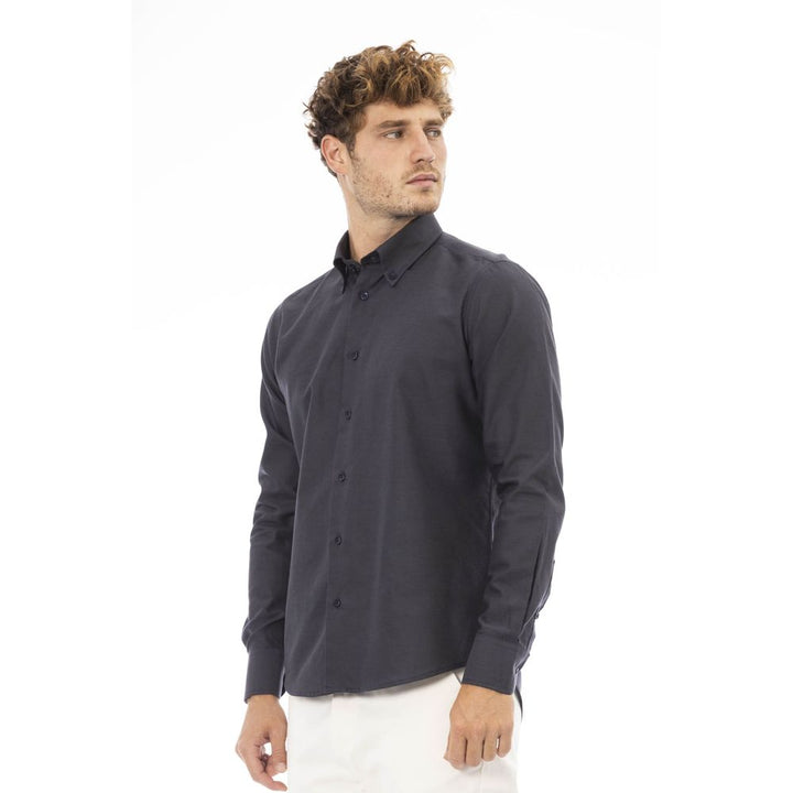 Baldinini Trend Gray Cotton Shirt