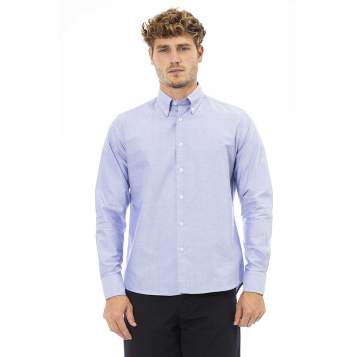 Baldinini Trend Blue Cotton Shirt