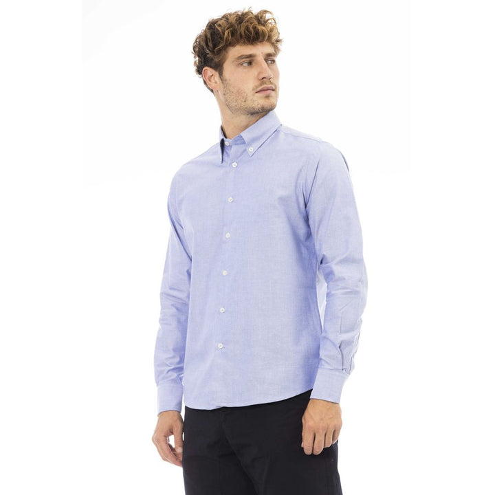 Baldinini Trend Blue Cotton Shirt