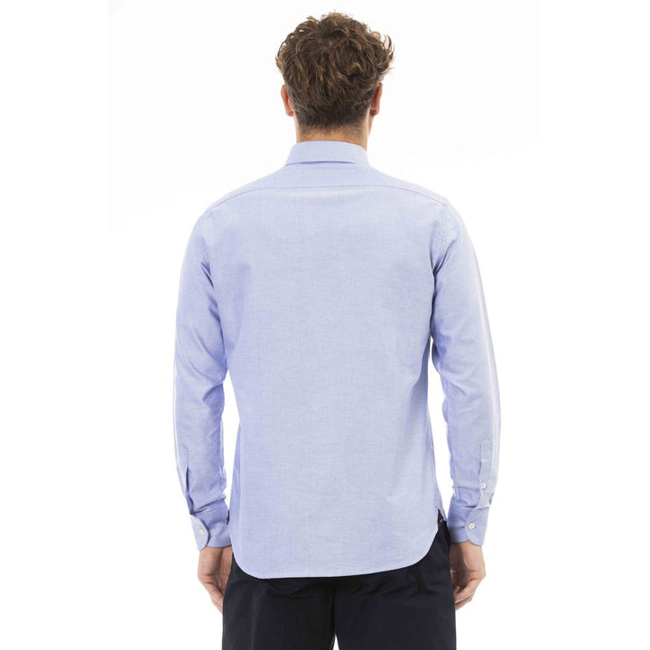 Baldinini Trend Blue Cotton Shirt