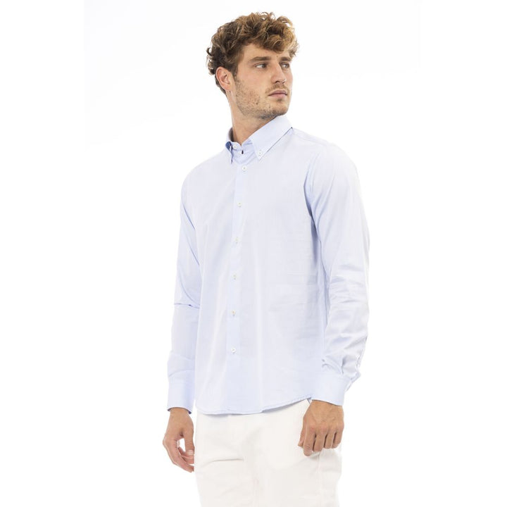 Baldinini Trend Light Blue Cotton Shirt