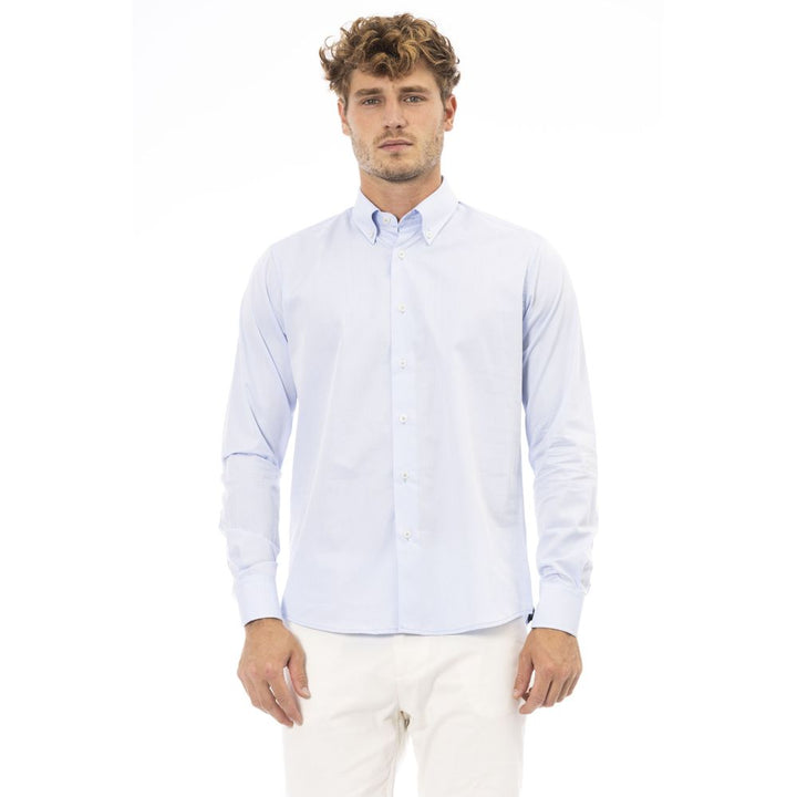 Baldinini Trend Light Blue Cotton Shirt