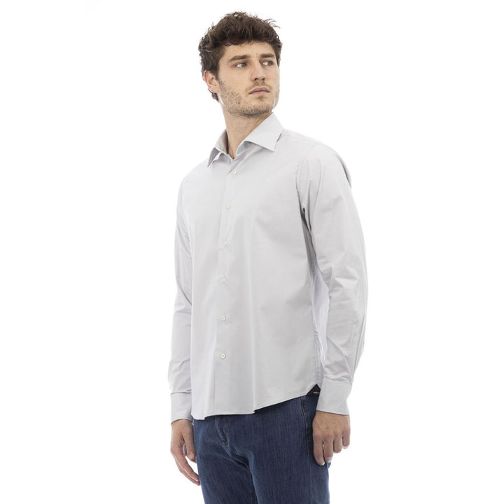 Baldinini Trend Gray Cotton Shirt