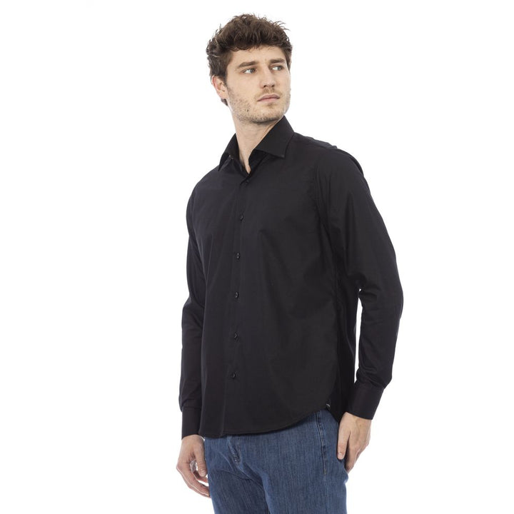 Baldinini Trend Black Cotton Shirt