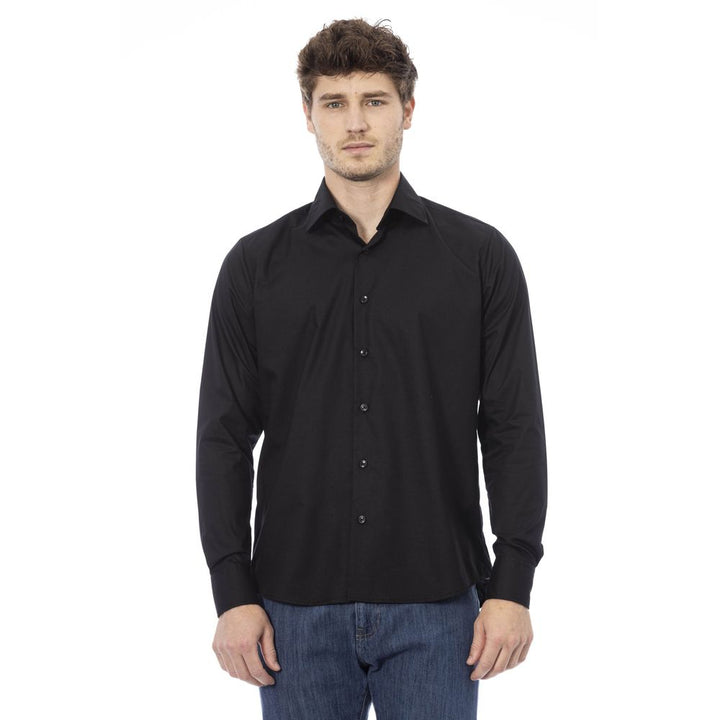 Baldinini Trend Black Cotton Shirt