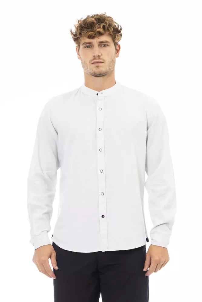 Baldinini Trend White Rayon Shirt