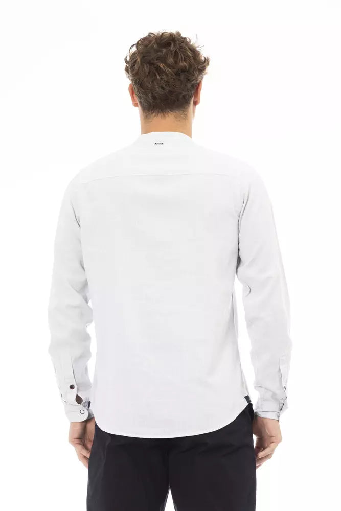 Baldinini Trend White Rayon Shirt