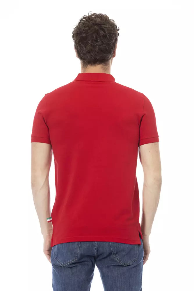 Baldinini trend Red Cotton Polo Shirt