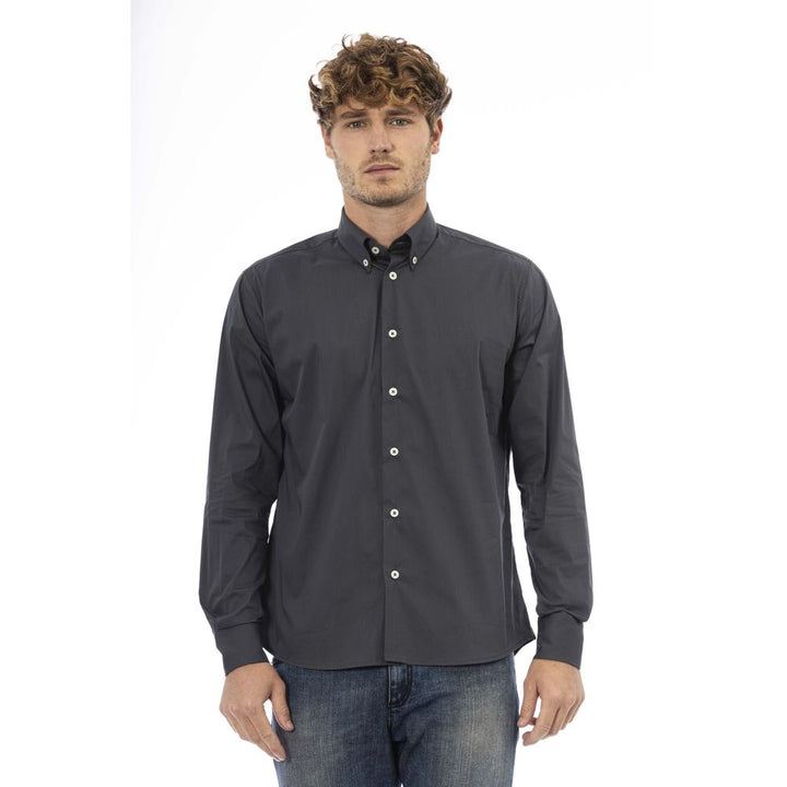 Baldinini Trend Gray Cotton Shirt