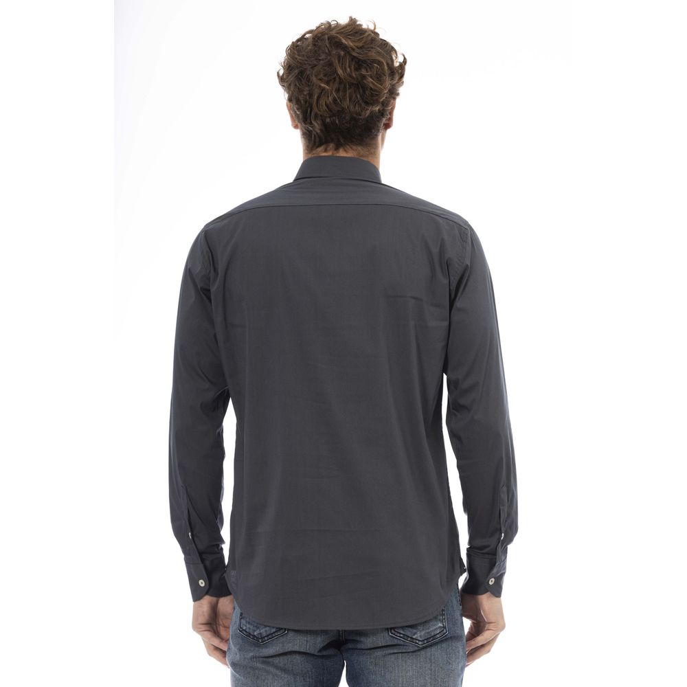 Baldinini Trend Gray Cotton Shirt