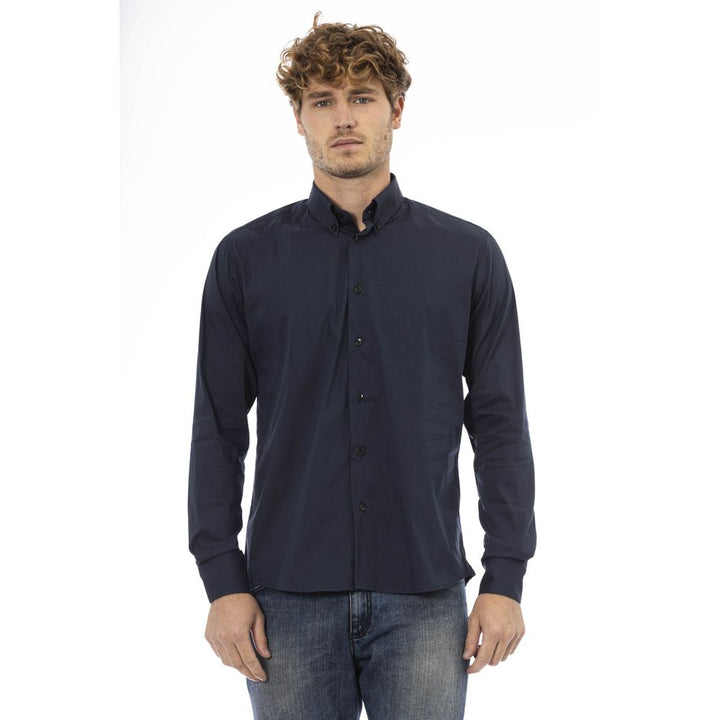 Baldinini Trend Blue Cotton Shirt