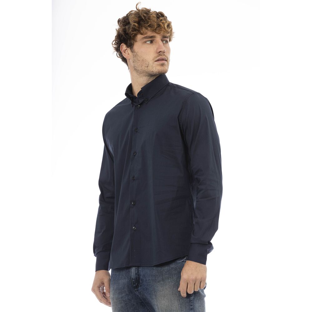 Baldinini Trend Blue Cotton Shirt