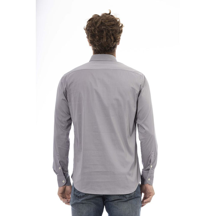 Baldinini Trend Gray Cotton Shirt