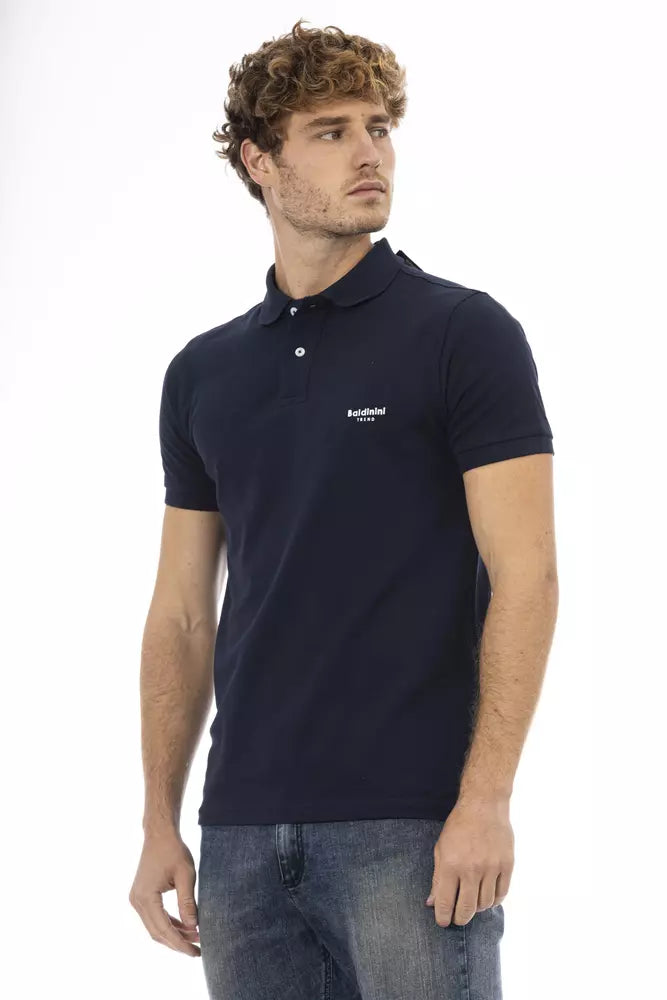 Baldinini Trend Blue Cotton Polo Shirt