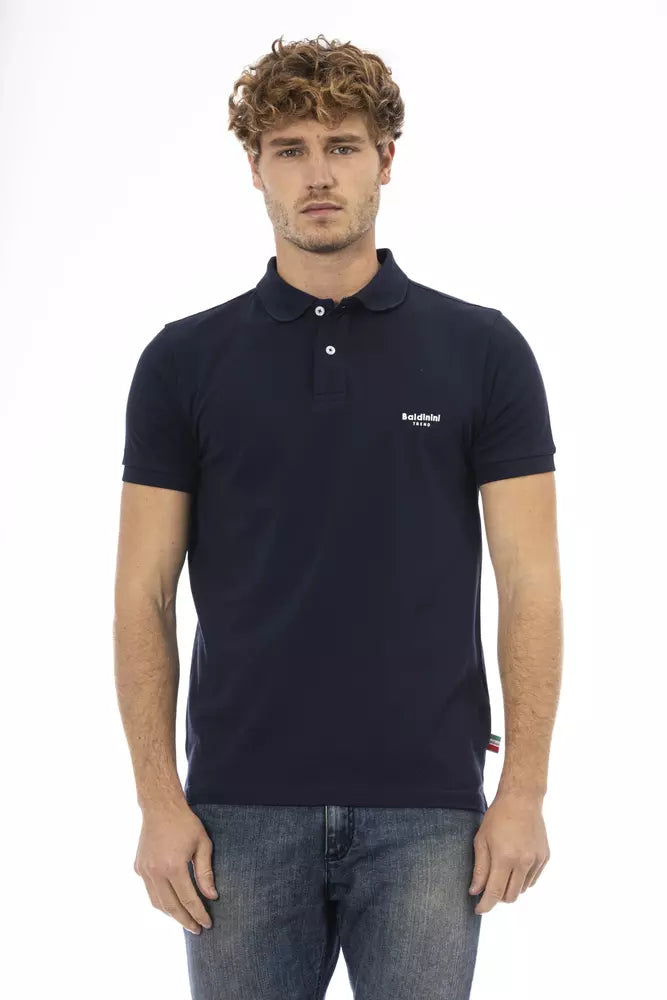 Baldinini Trend Blue Cotton Polo Shirt