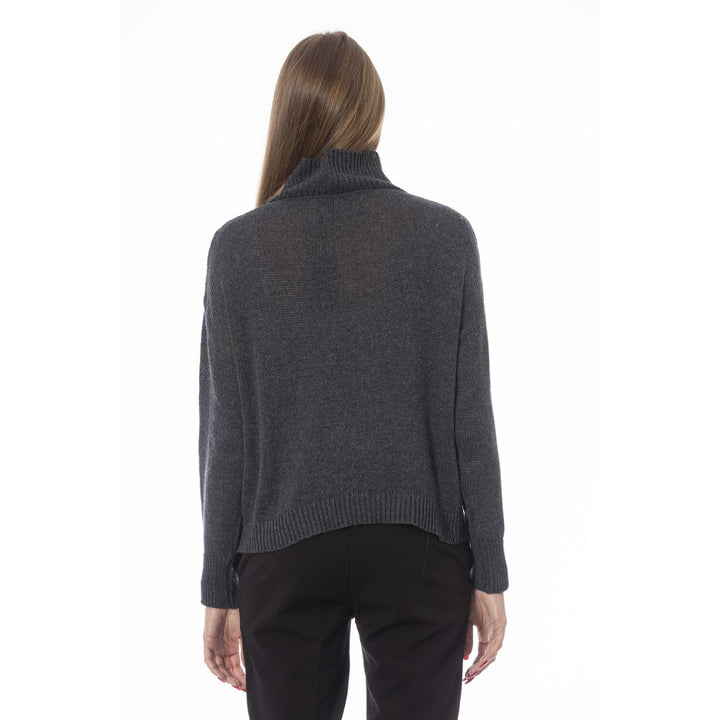 Baldinini Trend Gray Viscose Sweater