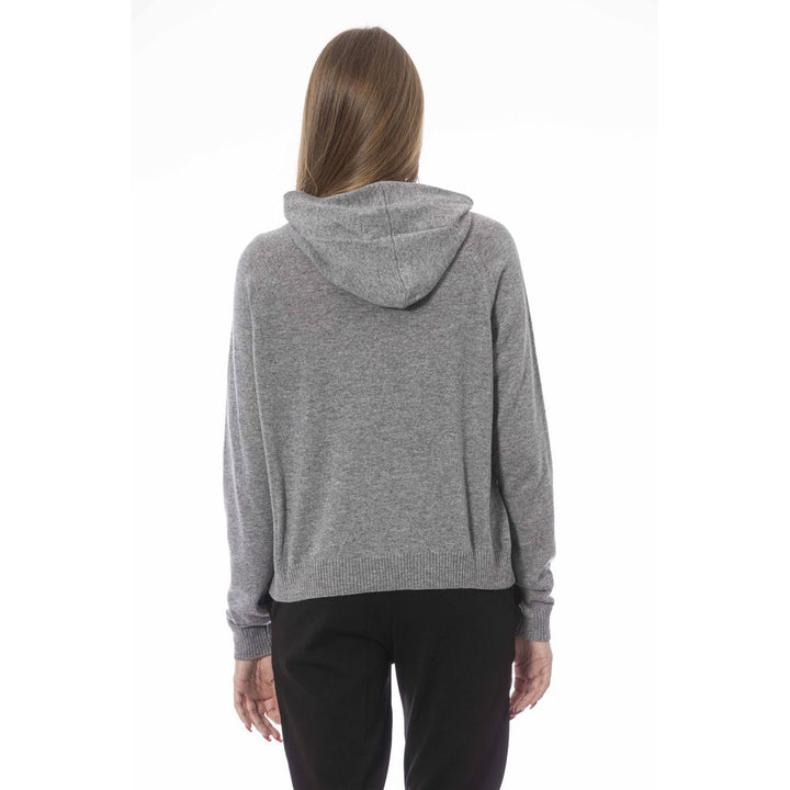 Baldinini Trend Gray Viscose Sweater