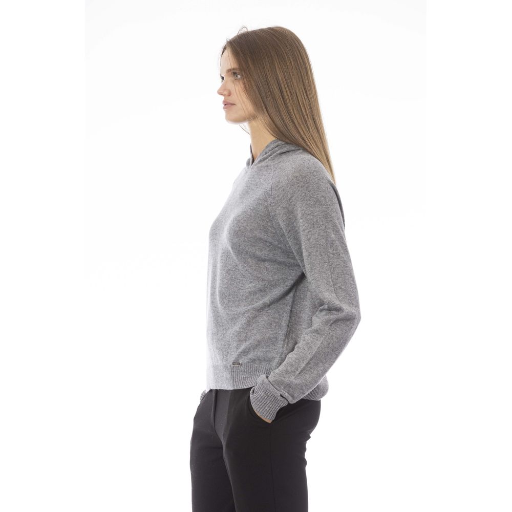 Baldinini Trend Gray Viscose Sweater