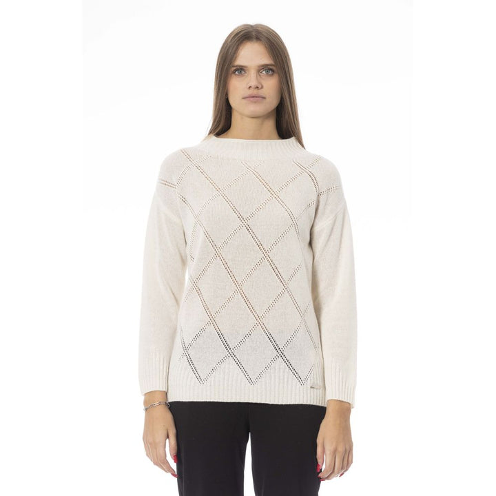 Baldinini Trend Beige Wool Sweater