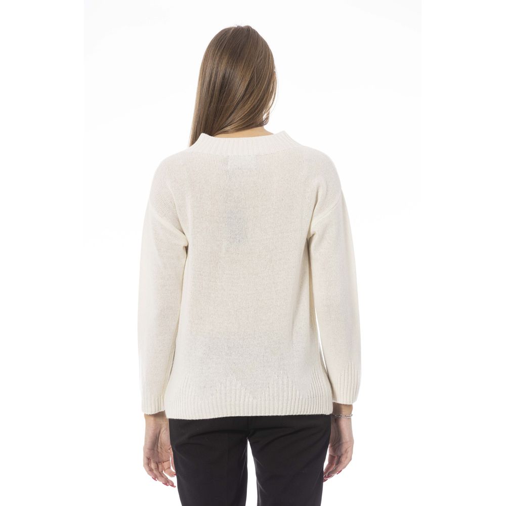 Baldinini Trend Beige Wool Sweater