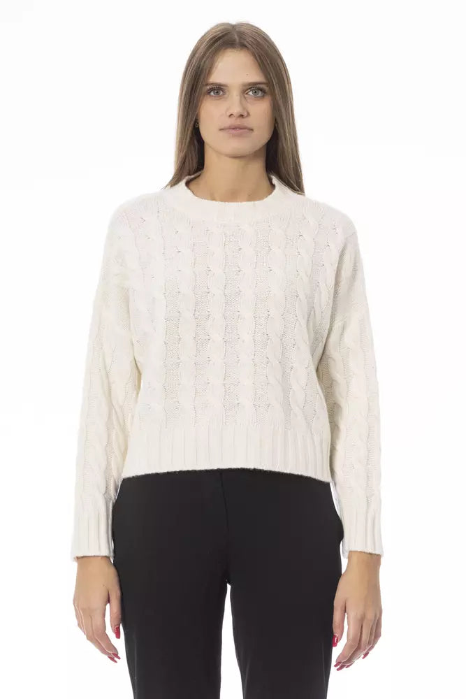 Baldinini Trend Beige Wool Sweater