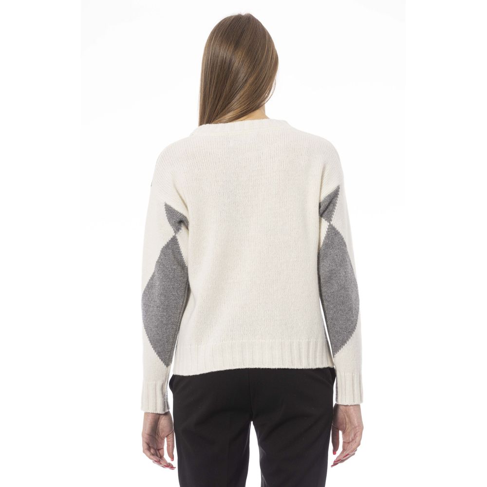 Baldinini Trend Gray Wool Sweater