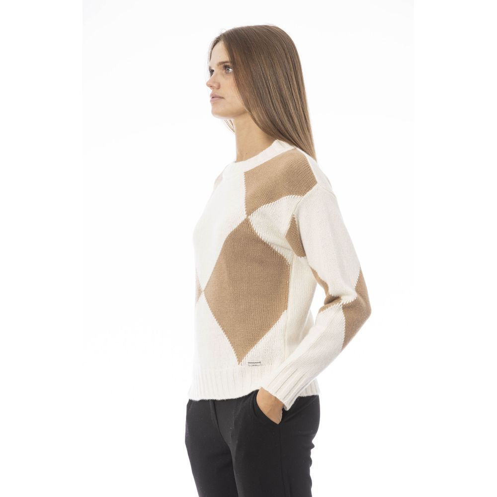 Baldinini Trend Beige Wool Sweater