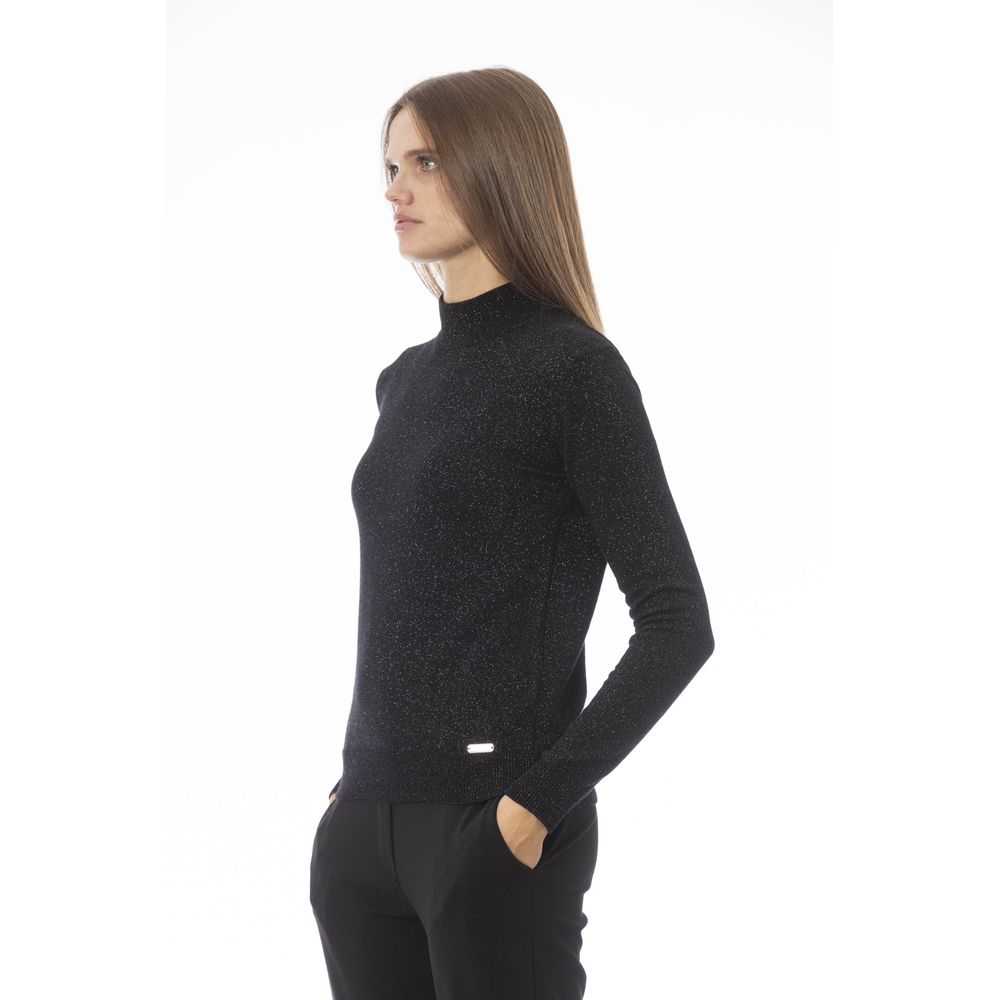 Baldinini Trend Black Fabric Sweater