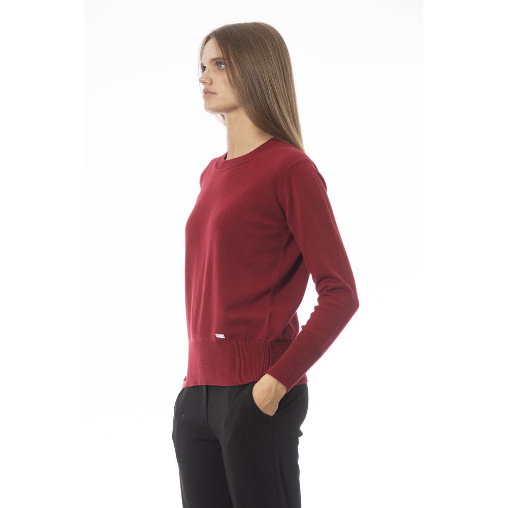 Baldinini Trend Red Wool Sweater