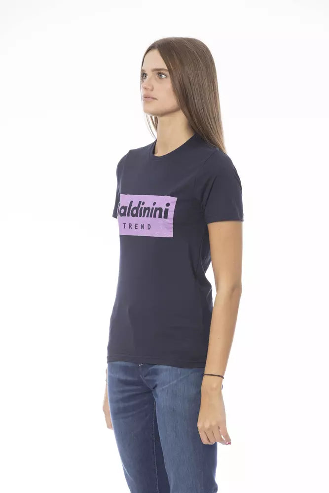 Baldinini Trend Blue Cotton Tops & T-Shirt