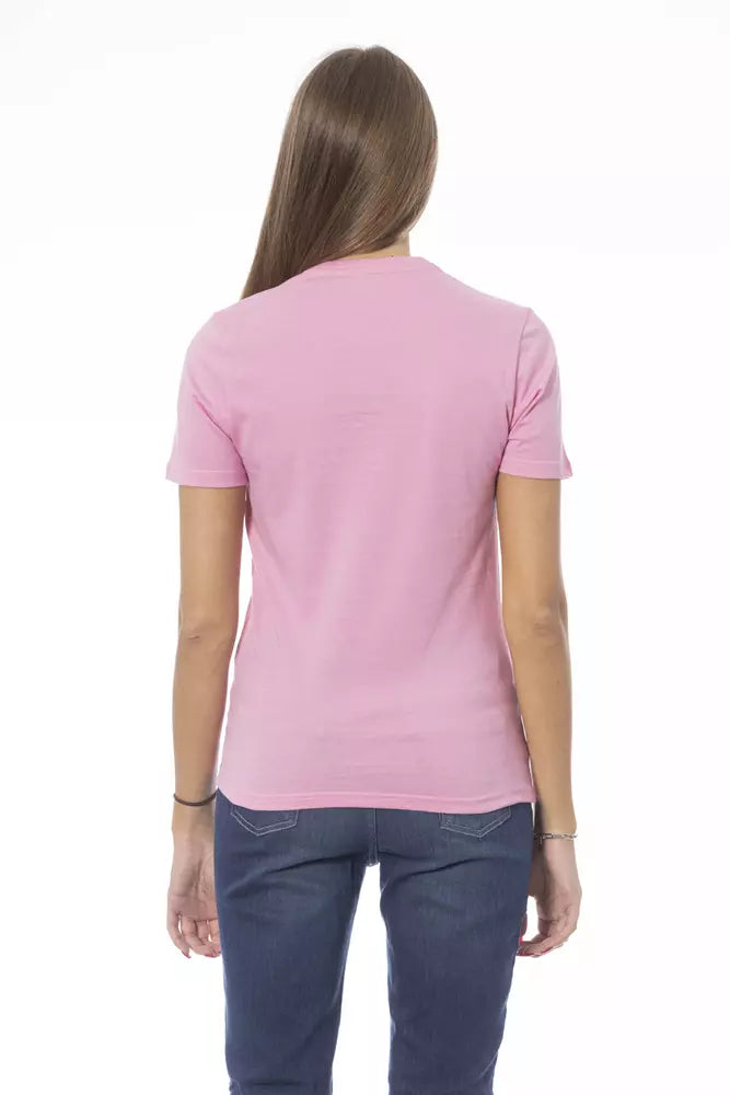 Baldinini Trend Pink Cotton Tops & T-Shirt